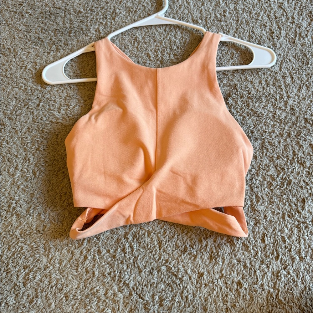 Athleta Peach Crop Top